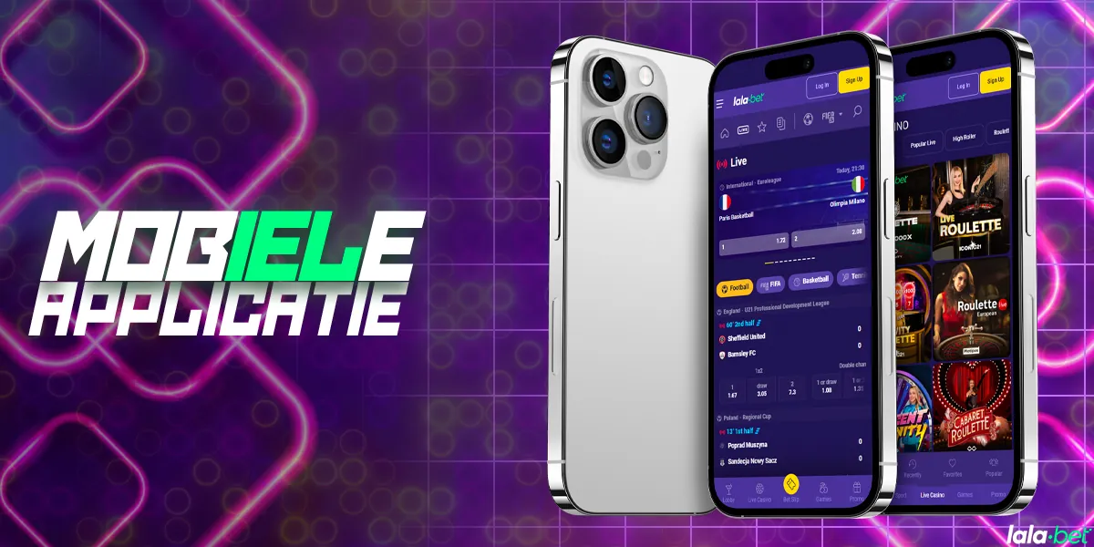 Mobiele app voor gamen en wedden