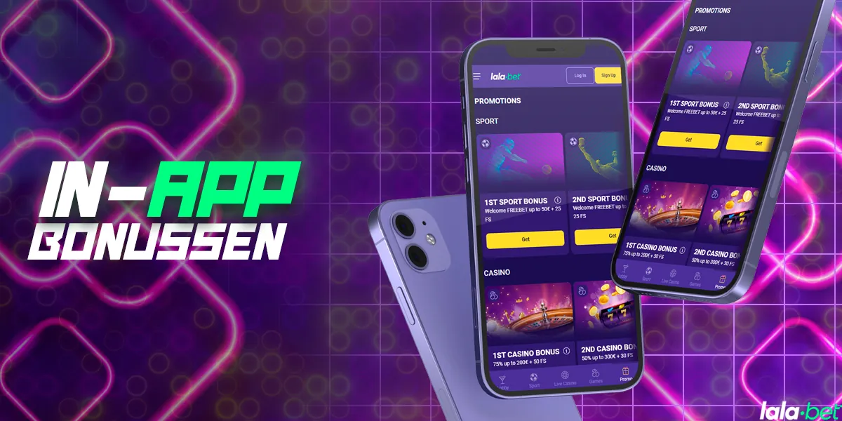 Bonussen en promoties in de mobiele app