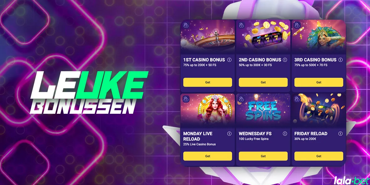 Bonussen en promoties voor het spelen van casinospellen en het wedden op sport