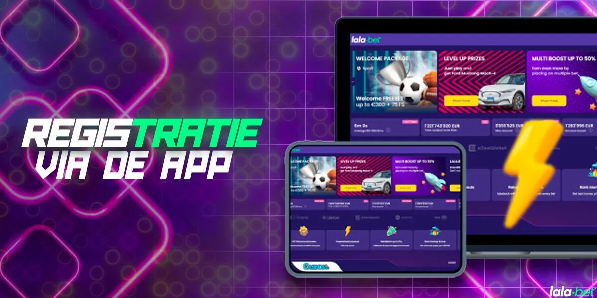 Een account aanmaken via een mobiele applicatie